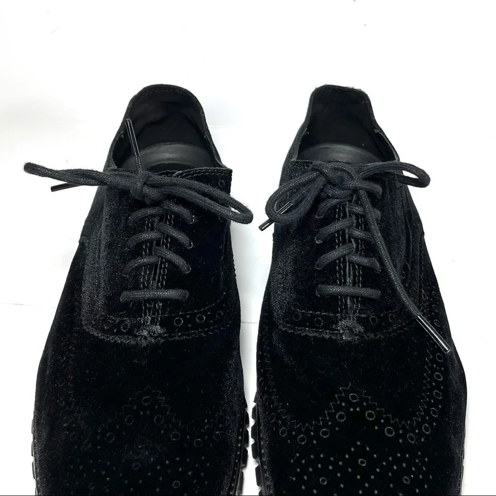 Cole Haan‎ Grand OS Men’s Wingtip Oxfords Black Velvet Size 8.5 M